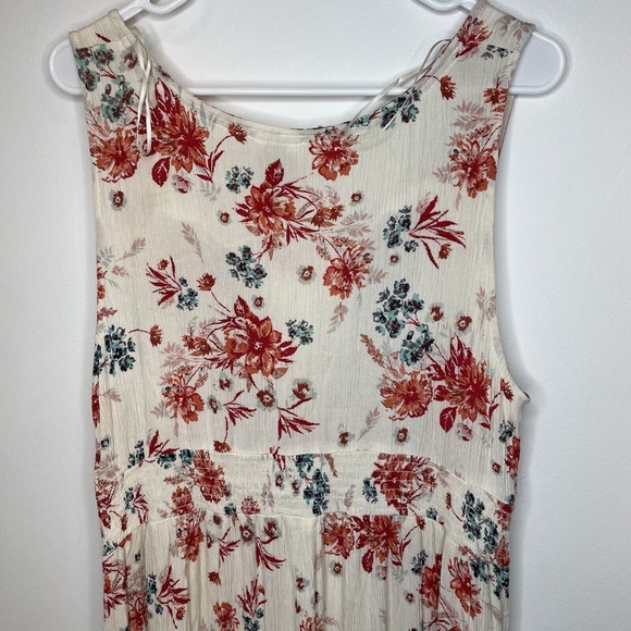 Knox Rose Womens Floral Dress sz XXL 4 Button Maxi Sleeveless - Picture 7 of 10